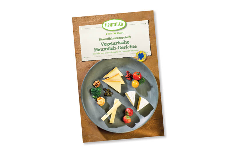 Rezeptheft „Vegetarische Heumilch-Gerichte“