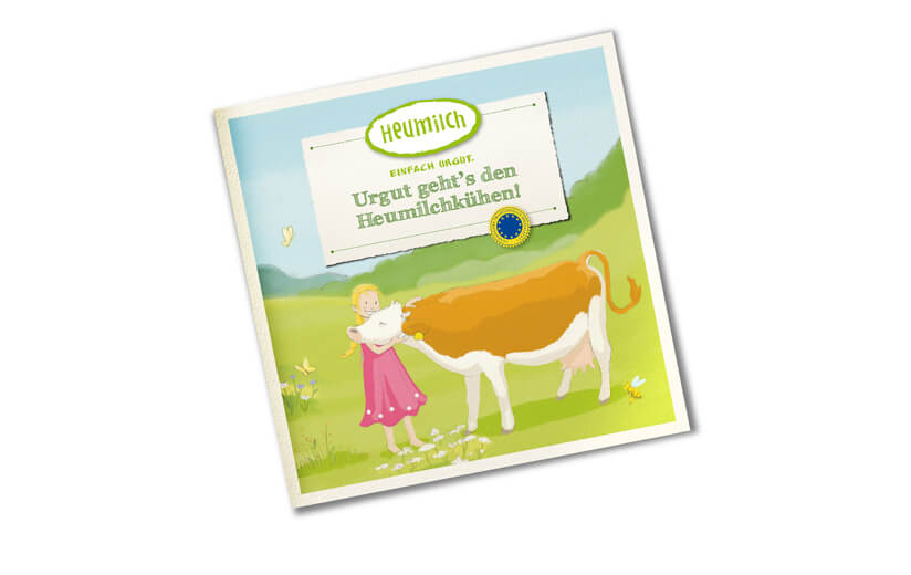 Neues Heumilch-Kinderbuch: „Urgut geht’s den Heumilchkühen!“