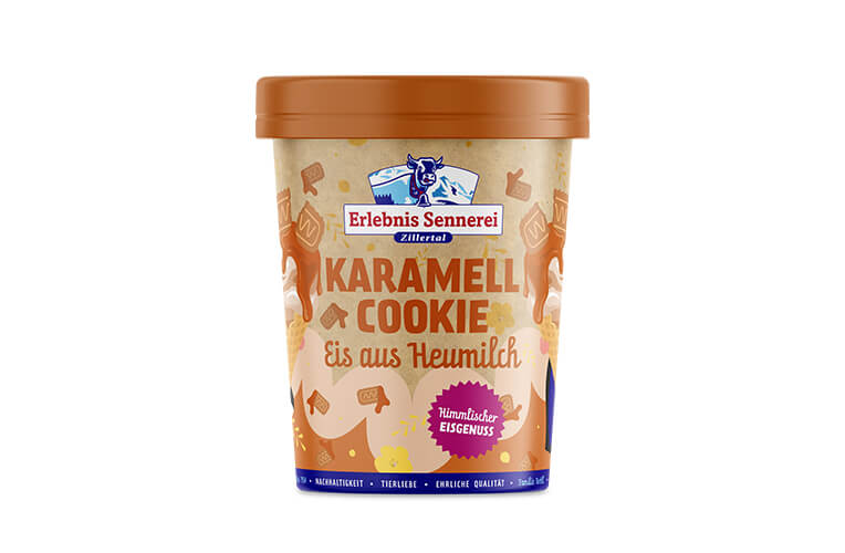 Zillertaler Karamell-Cookie-Eis