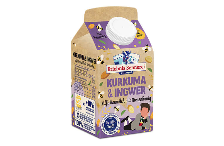 Zillertaler Kurkuma-Ingwer-Heumilch