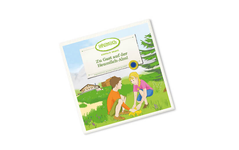 Neues Heumilch-Kinderbuch: Sicher Wandern mit Kuh & Co
