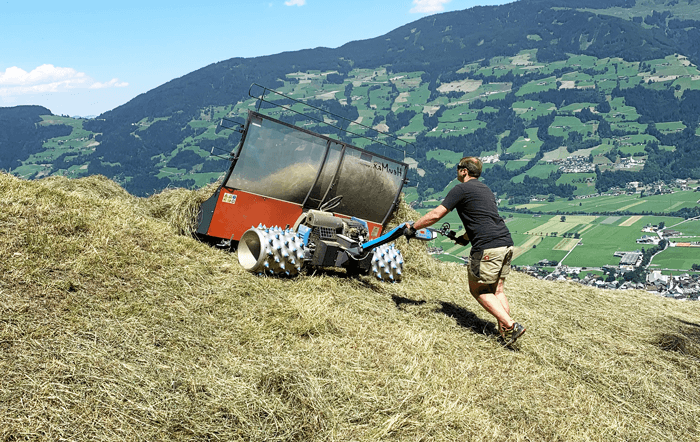 Heuwirtschaft in Steillage