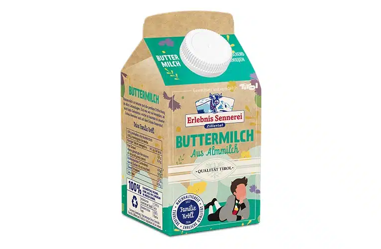 Zillertaler Buttermilch aus Almmilch