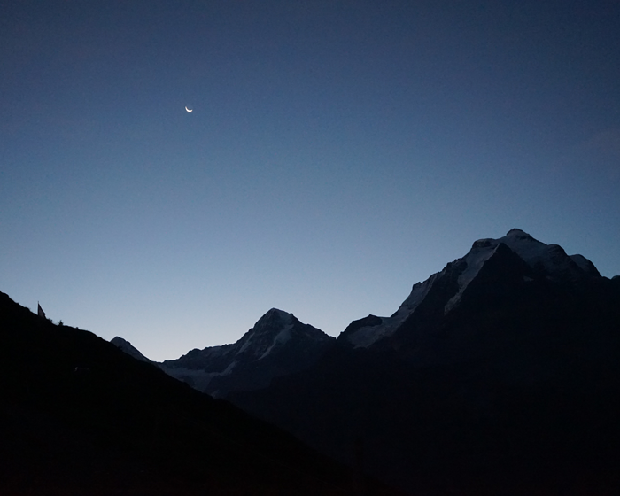 Sternenhimmel über Alpe