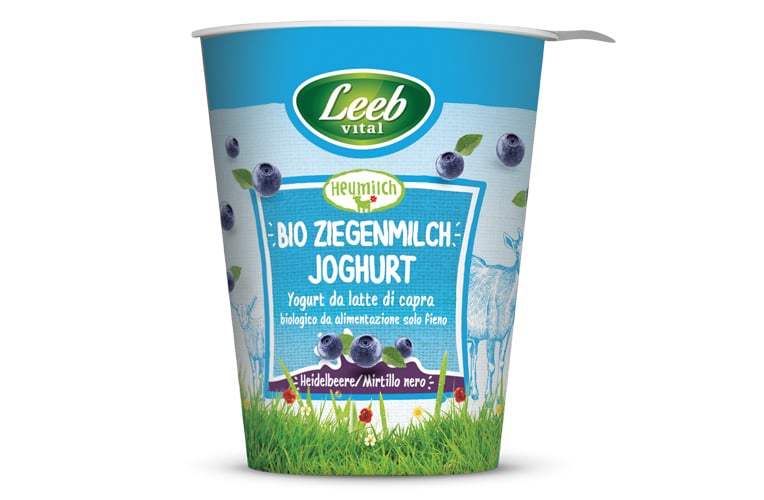 Bio Ziegenheumilchjoghurt Heidelbeere