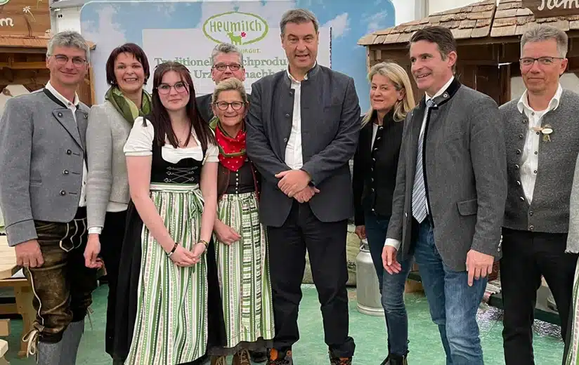 Agrarschau Allgäu: Hoher Besuch am Stand der ARGE Heumilch