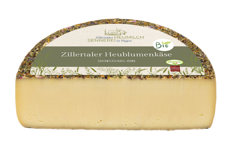 Zillertaler Bio-Heublumenkäse (Basis Alpenkönig)