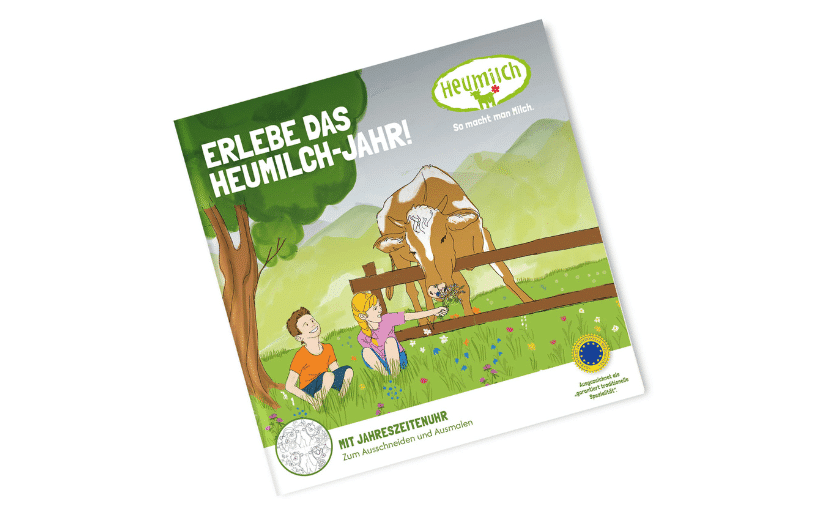 Kinderbuch: Erlebe das Heumilch-Jahr!