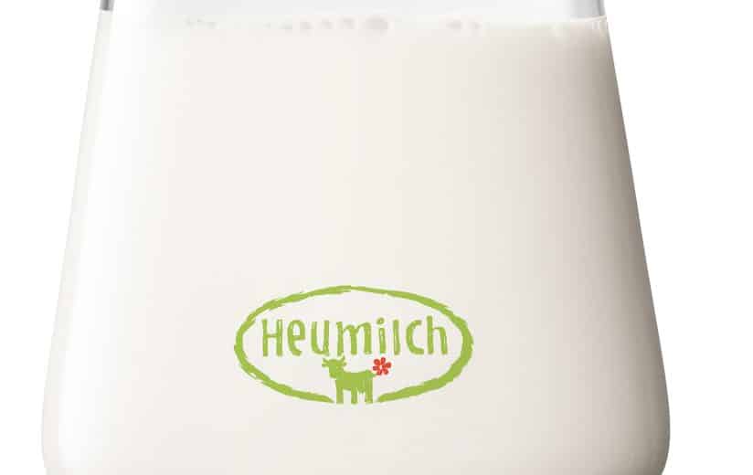 Heumilch-Glas