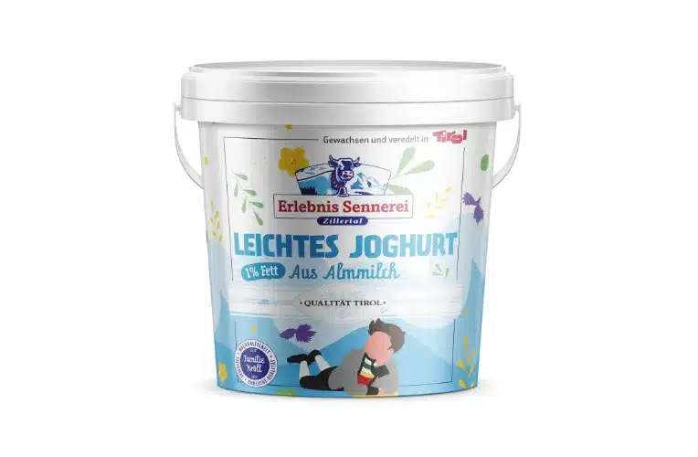 Leichtes Joghurt aus Almmilch