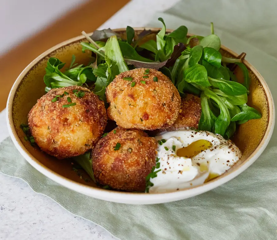 Mac & Cheese Balls im Air Fryer
