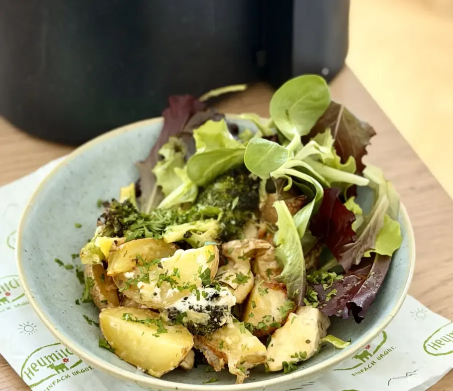 Kartoffel-Hendl-Pfanne im Air Fryer