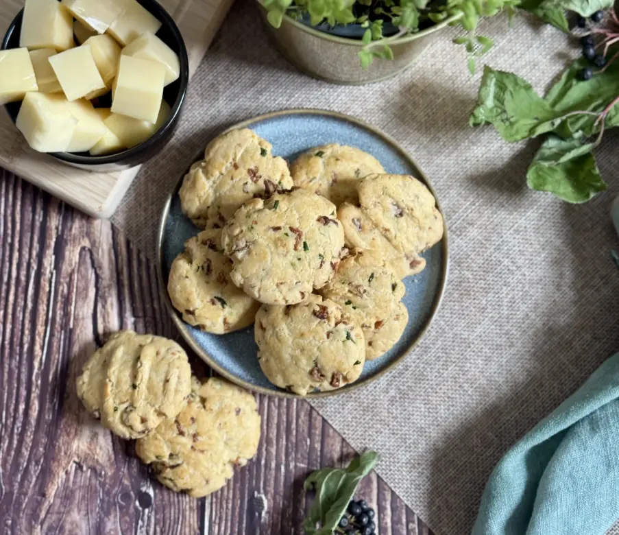 Käsespätzle-Cookies mit Weichkäse